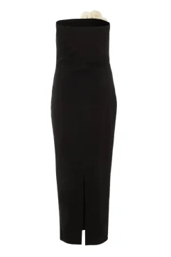 Quiz Flower Embellished Midaxi Dress Black Best