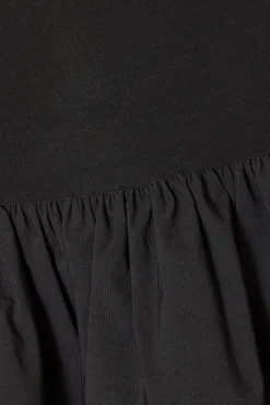 Quiz Black Frill Mini Dress Hot