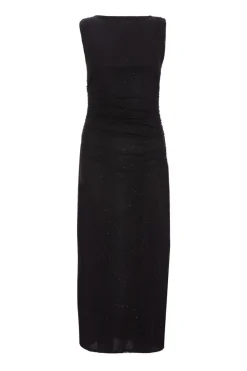 Quiz Glitter Mesh Midaxi Dress Black Best