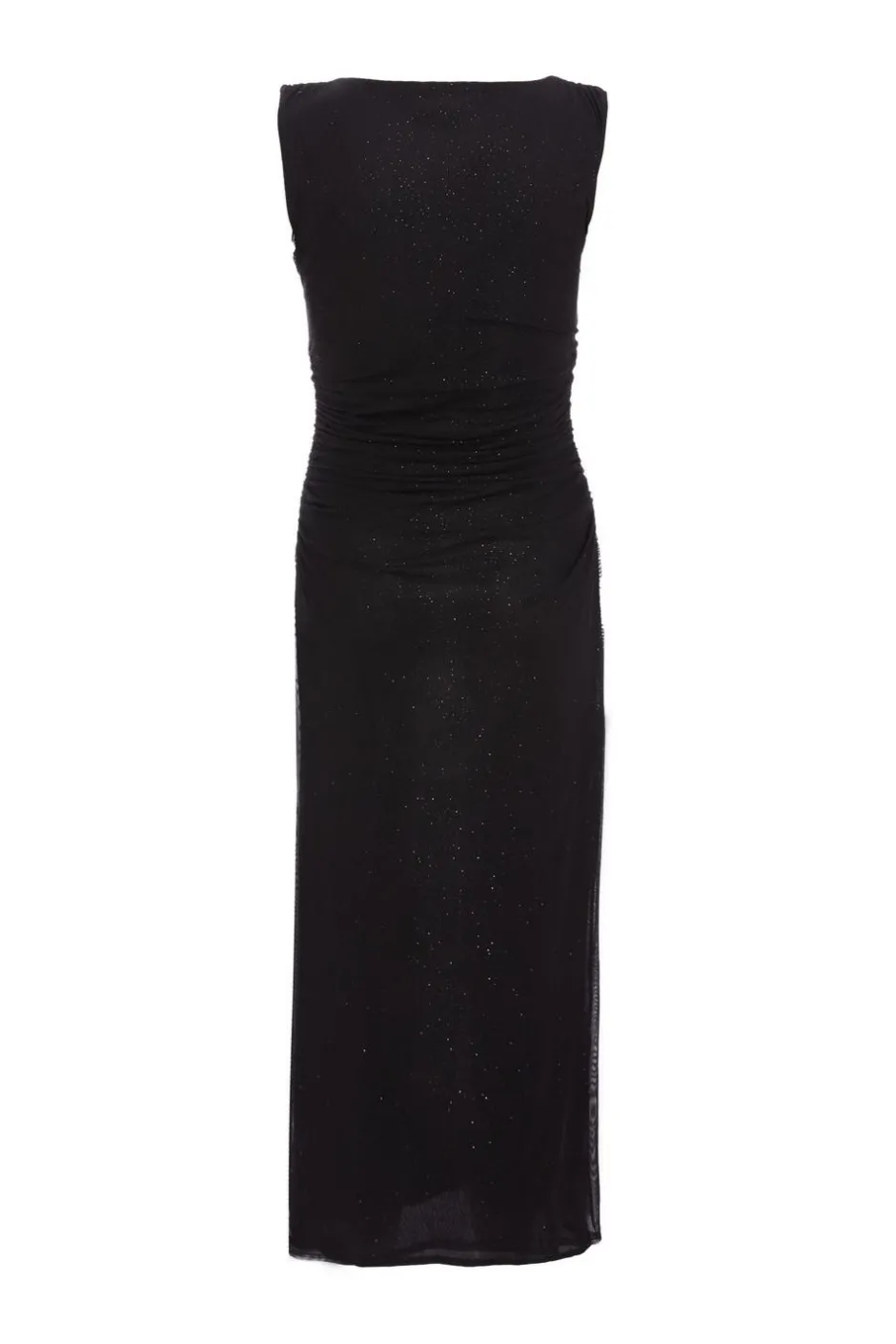 Quiz Glitter Mesh Midaxi Dress Black Best