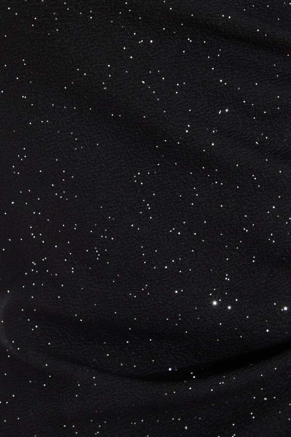 Quiz Black Glitter Midaxi Dress Clearance