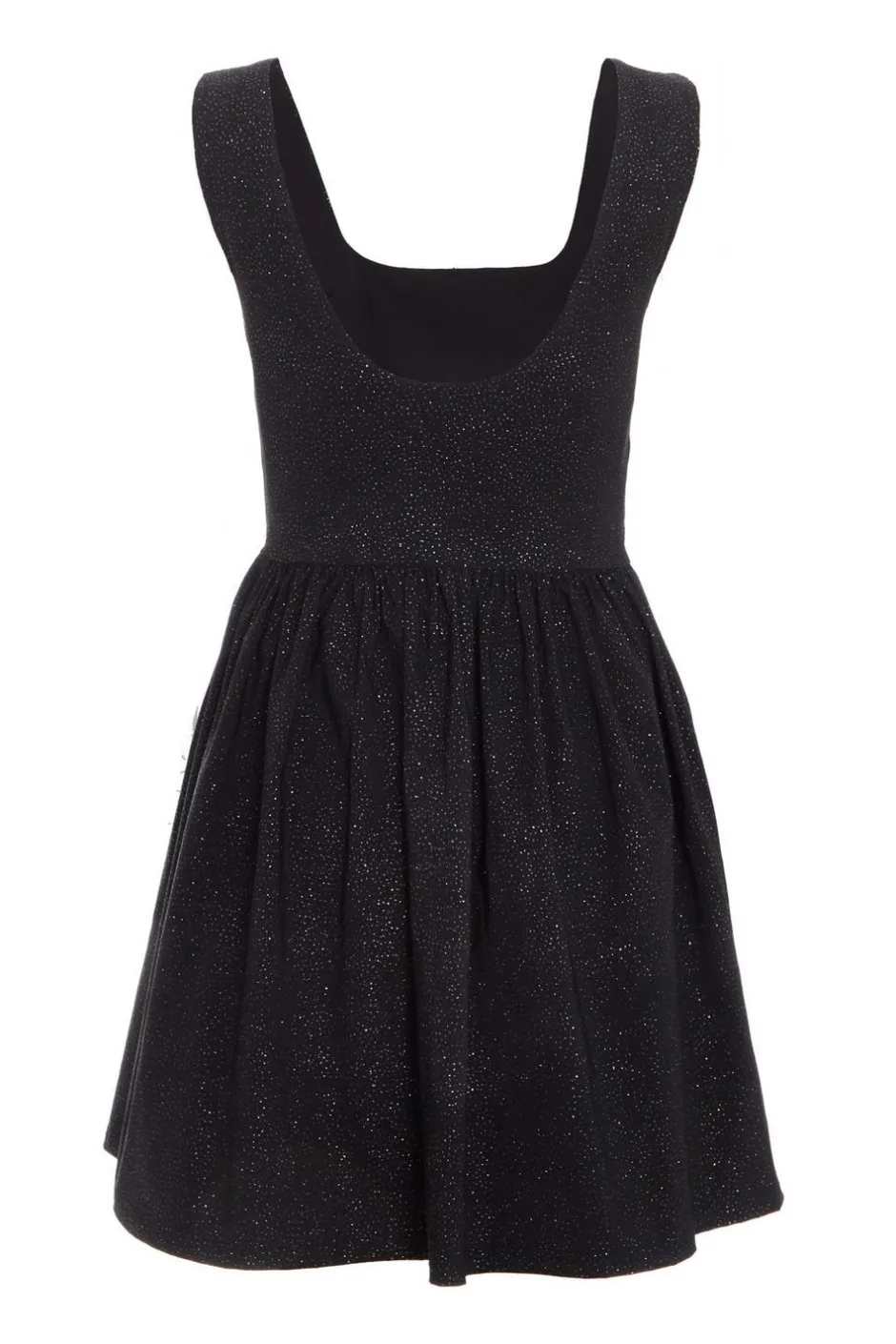 Quiz Black Glitter Skater Dress Hot