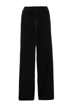 Quiz Knit Beaded Trousers Black