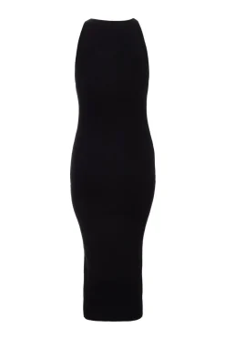 Quiz Black Knit Halter Neck Dress Best