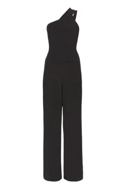 Quiz Black Knot Detail Jumpsuit