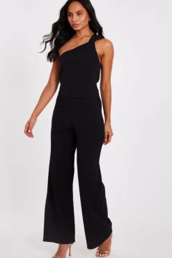Quiz Black Knot Detail Jumpsuit