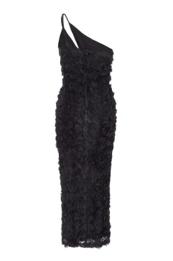 Quiz One Shoulder Floral Maxi Dress Black Best