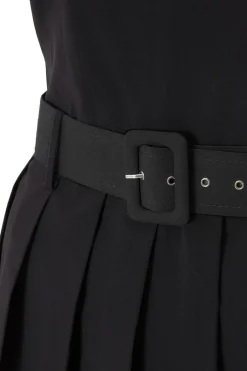 Quiz Black Pleated Skort Playsuit New