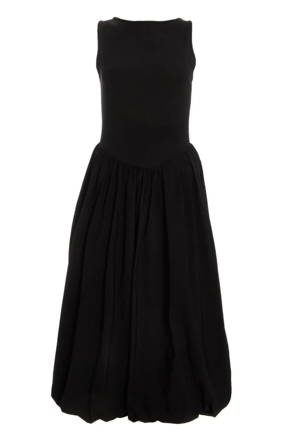 Quiz Black Puff Ball Midi Dress Online