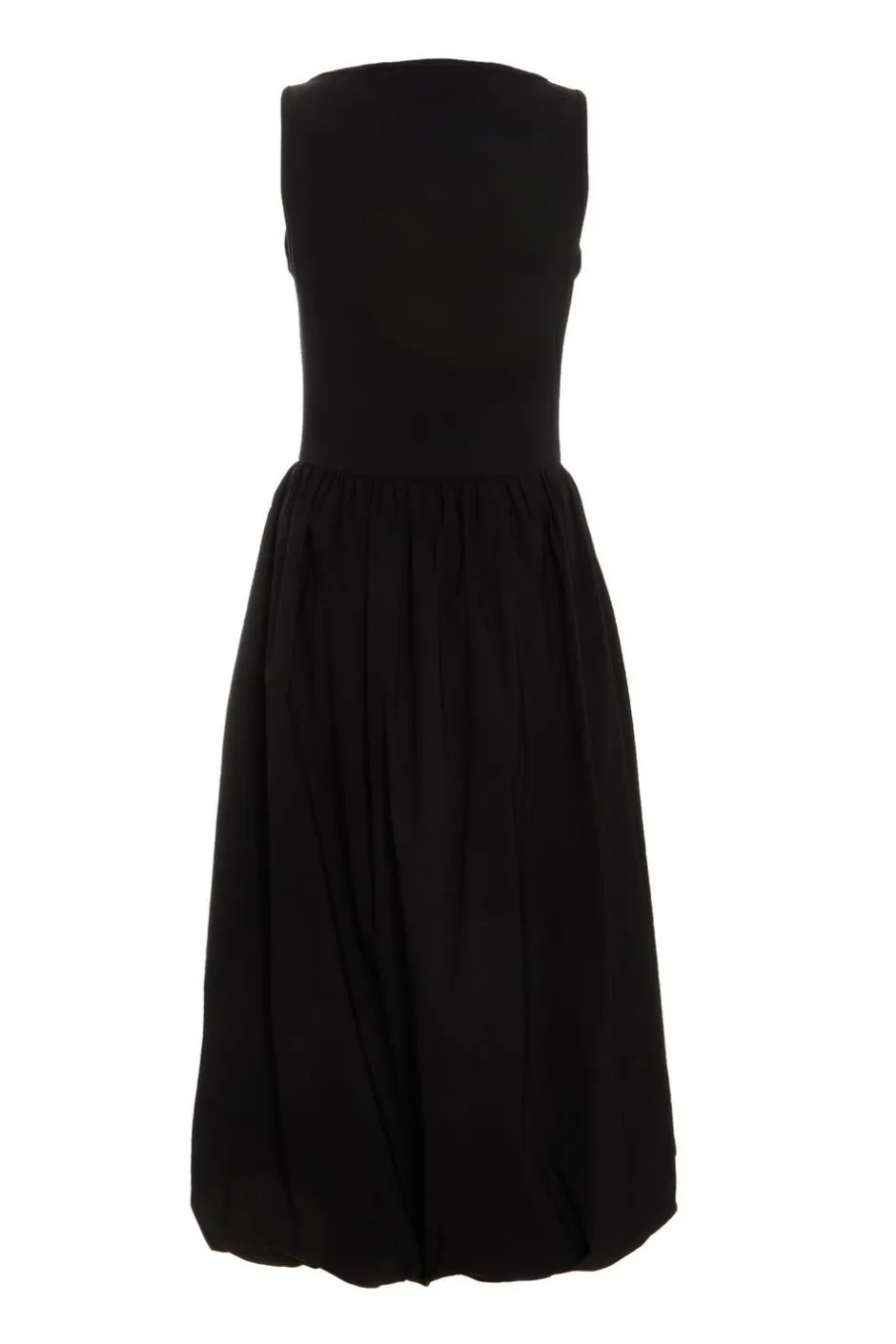 Quiz Black Puff Ball Midi Dress Online