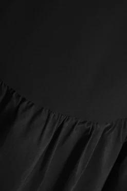 Quiz Puff Ball Midi Dress Black Outlet