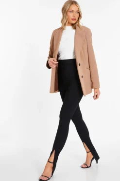 Quiz Black Ribbed Leggings Best