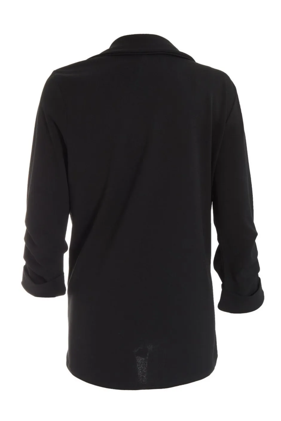 Quiz Ruched Sleeve Blazer Black Best