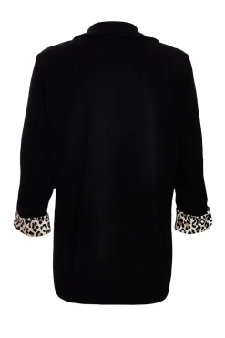Quiz Ruched Sleeve Blazer Black Clearance