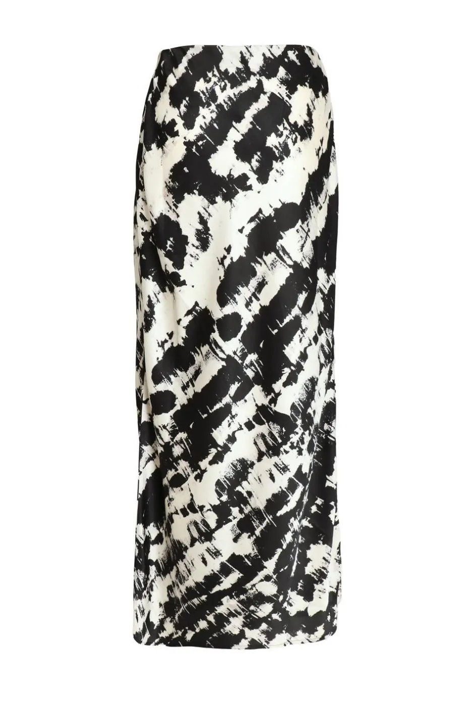 Quiz Black Satin Aztec Print Midaxi Skirt Discount