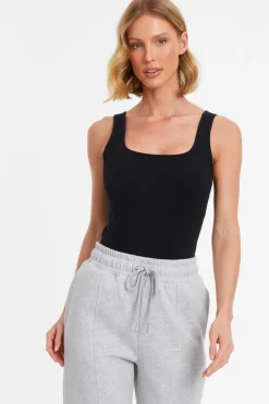 Quiz Black Seamless Bodysuit Online