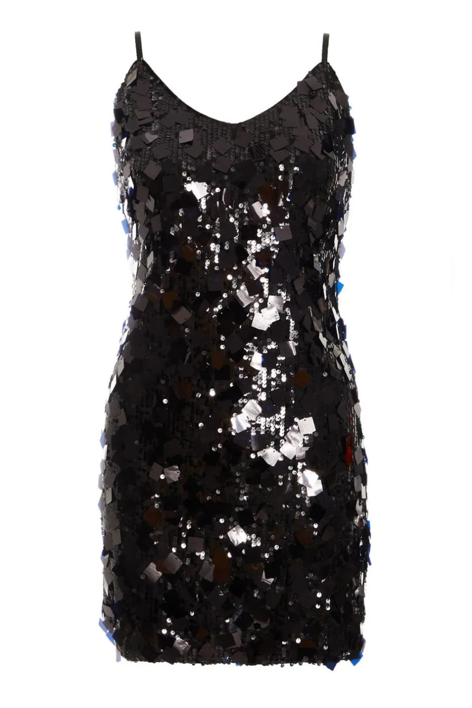 Quiz Black Sequin Mini Dress Online