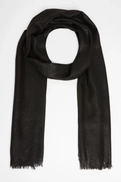 Quiz Black Shimmer Scarf Clearance