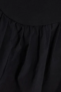 Quiz Black Strappy Puff Ball Skater Dress