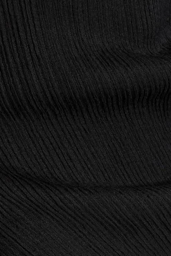 Quiz Black Textured Bandeau Top Sale