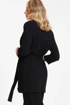 Quiz Black Tie Front Blazer Discount