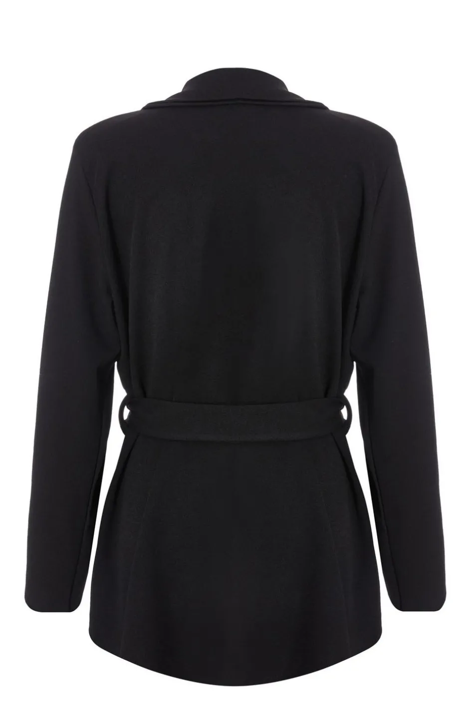 Quiz Tie Waist Blazer Black Sale