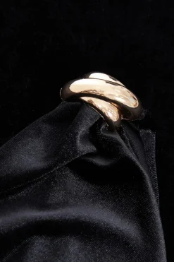 Quiz Velvet One Shoulder Midaxi Dress Black Clearance