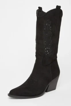 Quiz Western Boots Black Clearance