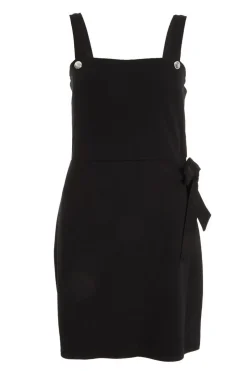 Quiz Black Wrap Mini Dress Online
