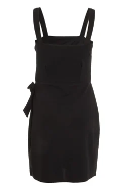 Quiz Black Wrap Mini Dress Online