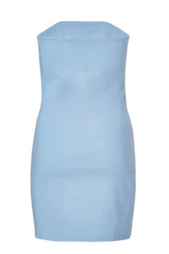 Quiz Blue Bow Detail Mini Dress Sale