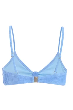 Quiz Blue Crinkle Knot Bikini Top Best