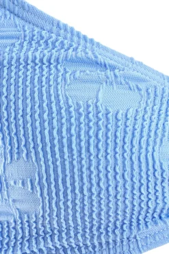 Quiz Blue Crinkle Knot Bikini Top Best