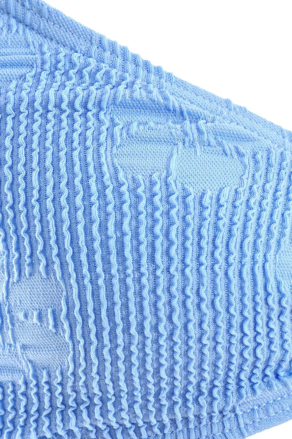 Quiz Blue Crinkle Knot Bikini Top Best