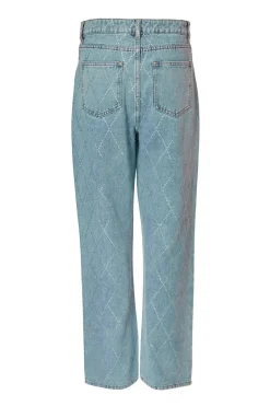 Quiz Blue Diamante Denim Jeans Discount