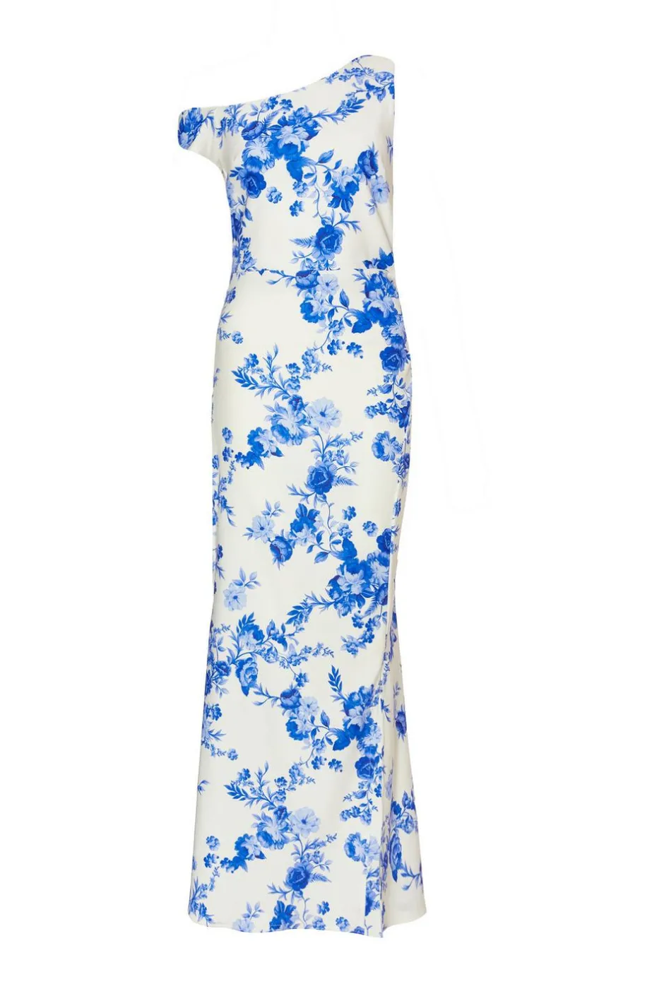 Quiz Blue Floral Drop Sleeve Maxi Dress Outlet