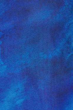 Quiz Blue Mesh Marble Crop Top Online