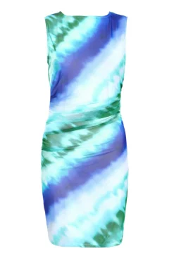 Quiz Blue Ombre Mesh Bodycon Dress Clearance