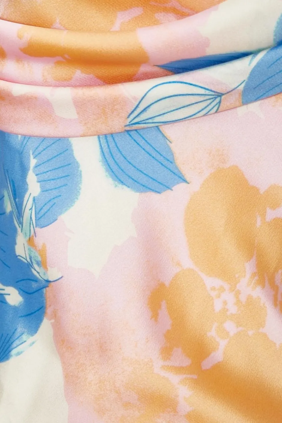 Quiz Blue Satin Floral Midaxi Dress Clearance