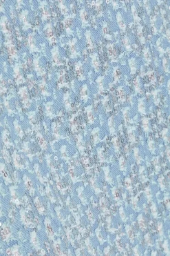 Quiz Blue Sequin Denim Mini Skirt Discount
