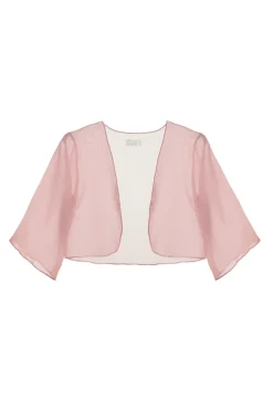Quiz Crop Sleeve Cover Up Blush Outlet