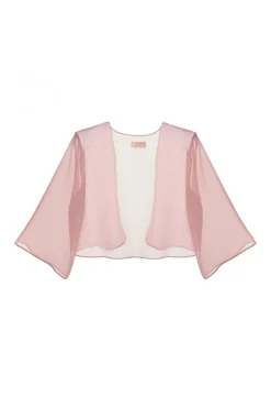 Quiz Crop Sleeve Cover Up Blush Outlet