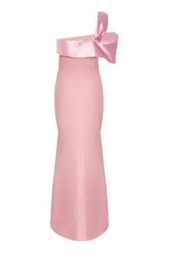 Quiz One Shoulder Maxi Dress Blush Clearance