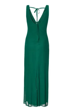 Quiz Bottle Green Flower Detail Midaxi Dress Sale