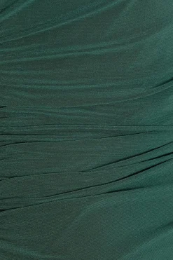 Quiz Knot Detail Midaxi Dress Bottle Green Discount
