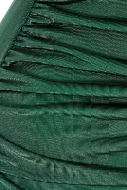 Quiz Bottle Green Shoulder Pad Midaxi Dress Hot