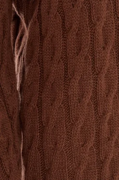 Quiz Brown Cable Knit Jumper Dress Discount