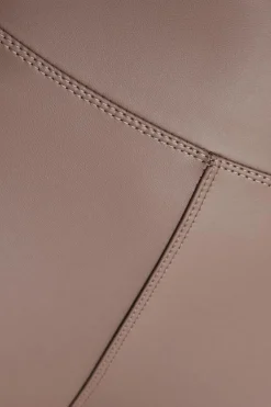 Quiz Brown Faux Leather Leggings