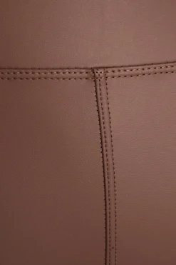 Quiz Brown Faux Leather Leggings Best