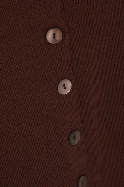 Quiz Brown Knitted Waistcoat Best